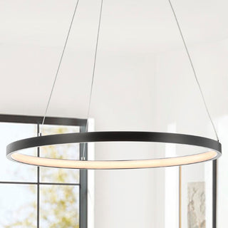 Brice  Modern Contemporary Iron Integrated LED Pendant - JONATHAN Y