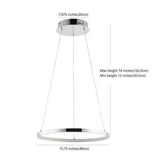 Brice  Modern Contemporary Iron Integrated LED Pendant