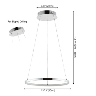 Brice  Modern Contemporary Iron Integrated LED Pendant