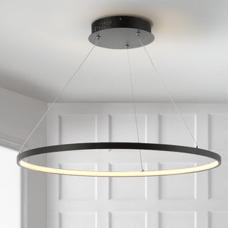 Brice  Modern Contemporary Iron Integrated LED Pendant - JONATHAN Y
