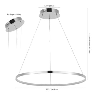 Brice  Modern Contemporary Iron Integrated LED Pendant