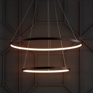 Brice  Modern Contemporary Iron Integrated LED Pendant - JONATHAN Y