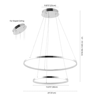 Brice  Modern Contemporary Iron Integrated LED Pendant