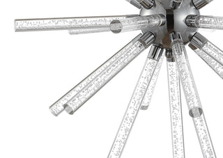Soyuz 19.5" Adjustable Integrated LED Starburst Metal/Acrylic Pendant - JONATHAN Y