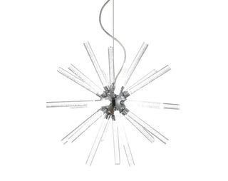 Soyuz 19.5" Adjustable Integrated LED Starburst Metal/Acrylic Pendant - JONATHAN Y