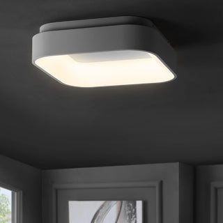 Rafael 17.7" Integrated LED Metal Flush Mount Ceiling Light - JONATHAN Y