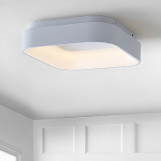 Rafael 17.7" Integrated LED Metal Flush Mount Ceiling Light - JONATHAN Y