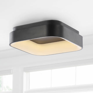 Rafael 17.7" Integrated LED Metal Flush Mount Ceiling Light - JONATHAN Y