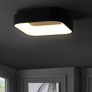 Rafael 17.7" Integrated LED Metal Flush Mount Ceiling Light - JONATHAN Y