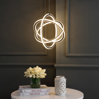 Orbit 16.5" Adjustable Integrated LED Metal Pendant - JONATHAN Y