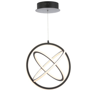 Orbit 16.5" Adjustable Integrated LED Metal Pendant - JONATHAN Y