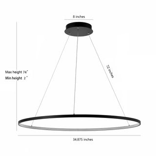Brice  Modern Contemporary Iron Integrated LED Pendant