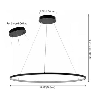 Brice  Modern Contemporary Iron Integrated LED Pendant
