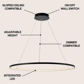 Brice  Modern Contemporary Iron Integrated LED Pendant