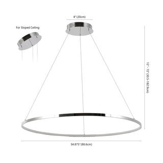 Brice  Modern Contemporary Iron Integrated LED Pendant