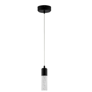 Bolha 4.75" Bubble Acrylic/Iron Modern Minimalist Integrated LED Pendant - JONATHAN Y