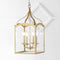 Ruth 11" Traditional Classic Lantern Metal/Glass LED Pendant