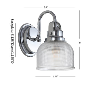 Virginia Metal/Glass LED Vanity Light - JONATHAN Y