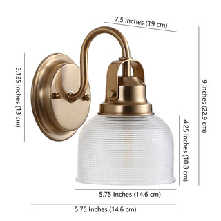 Virginia Metal/Glass LED Vanity Light