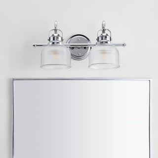 Virginia Metal/Glass LED Vanity Light - JONATHAN Y