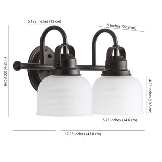 Virginia Metal/Glass LED Vanity Light