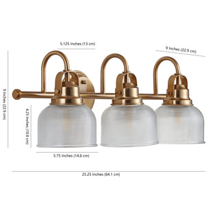 Virginia Metal/Glass LED Vanity Light