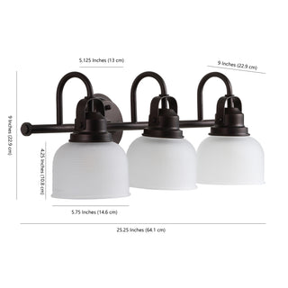 Virginia Metal/Glass LED Vanity Light