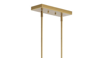 Anna 38.5" Linear Metal/Glass LED Pendant