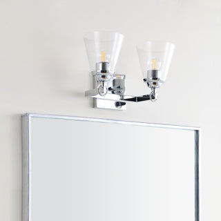 Marion Hurricane Metal/Glass Vanity - JONATHAN Y