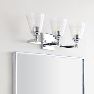 Marion Hurricane Metal/Glass Vanity - JONATHAN Y