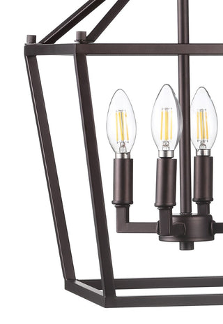 Pagoda Lantern Metal LED Pendant - JONATHAN Y