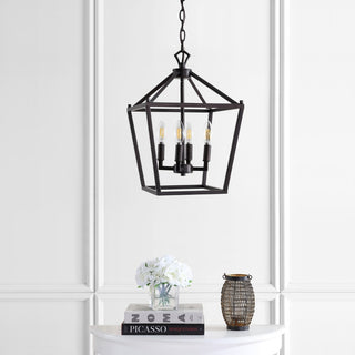 Pagoda Lantern Metal LED Pendant - JONATHAN Y