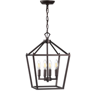 Pagoda Lantern Metal LED Pendant - JONATHAN Y