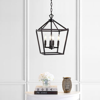 Pagoda Lantern Metal LED Pendant - JONATHAN Y