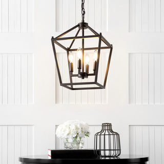 Pagoda Lantern Metal LED Pendant - JONATHAN Y