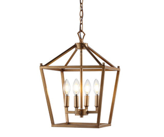 Pagoda Lantern Metal LED Pendant - JONATHAN Y