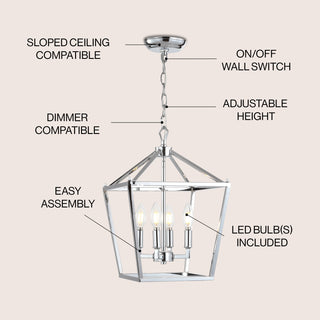 Pagoda Lantern Metal LED Pendant