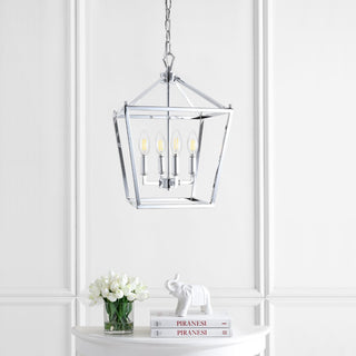 Pagoda Lantern Metal LED Pendant - JONATHAN Y