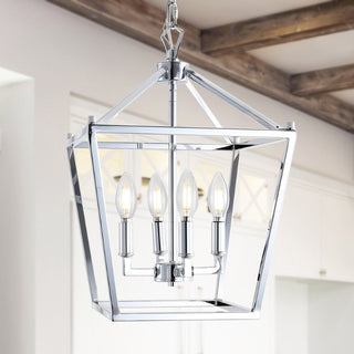 Pagoda Lantern Metal LED Pendant - JONATHAN Y