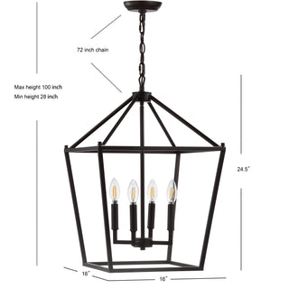 Pagoda Lantern Metal LED Pendant