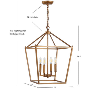 Pagoda Lantern Metal LED Pendant