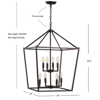 Pagoda Lantern Metal LED Pendant