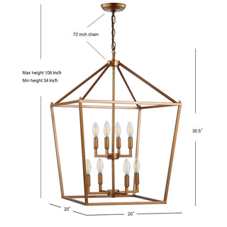 Pagoda Lantern Metal LED Pendant