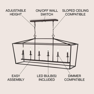 Pagoda Lantern Metal LED Pendant