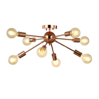 Copper 30.5" Sputnik Metal LED Flush - JONATHAN Y