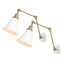 White/Brass Gold (Set of 2)
