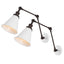 White/Oil Rubbed Bronze (Set of 2)