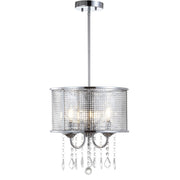 Avah Metal/Crystal Adjustable LED Drop Chandelier