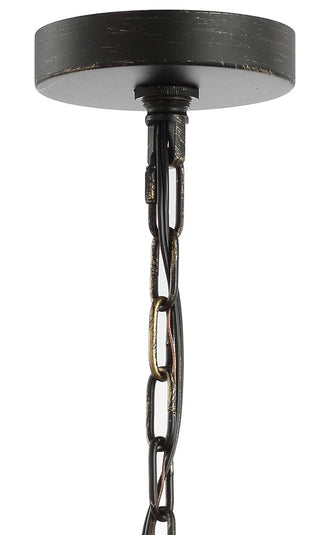 Reese 17" Metal/Crystal Adjustable LED Drop Chandelier - JONATHAN Y