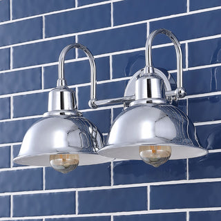 Frisco Farmhouse Industrial Iron LED Vanity - JONATHAN Y